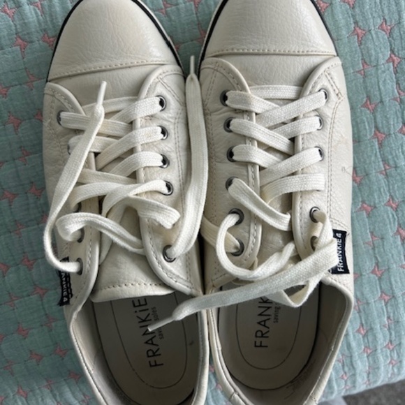 Frankie 4  White Tumbled Sneaker - Picture 3 of 4